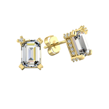 Gemstone Stud Earrings