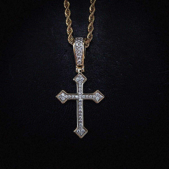 Solid Gold Micro Celtic Cross V.2