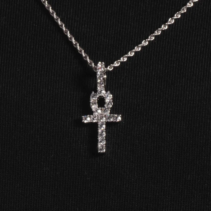Solid Gold Micro Ankh Cross