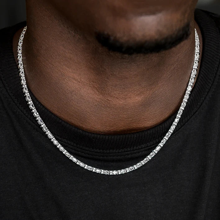 Diamond Mixed Oval Cut Tennis Chain