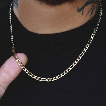 Solid Gold Figaro Link Chain