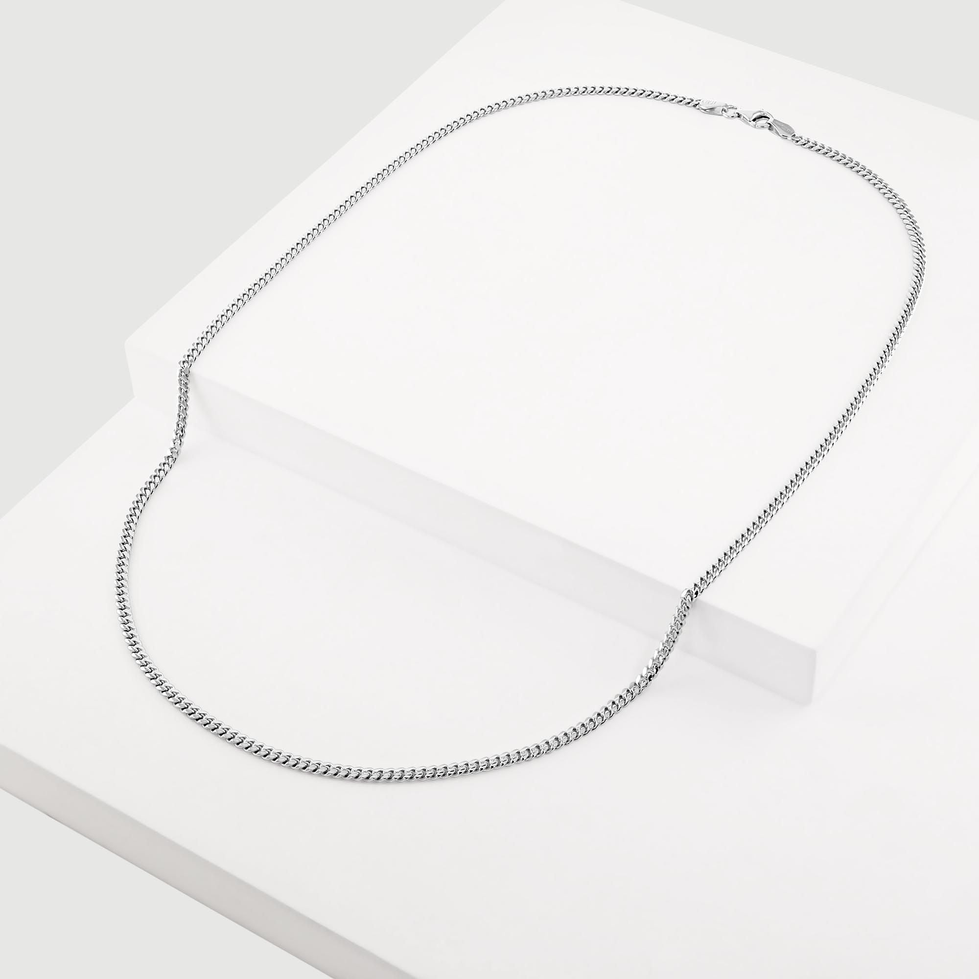 Sterling Silver 2.7mm Diamond Cut Cuban Chain Necklace